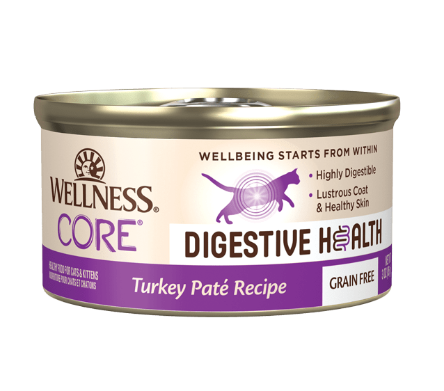 Wellness CORE Digestive Health Cat Canned Food - Turkey Pate  消化易無穀物火雞肉配方主食貓罐頭 3oz (無麩質無卡拉膠)