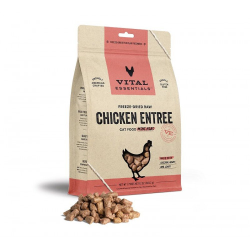 Vital Essentials 12oz Freeze-Dried CHICKEN Mini Nibs Grain Free 凍乾脫水 迷你粒 無榖物 雞肉 {原裝行貨} (9003)