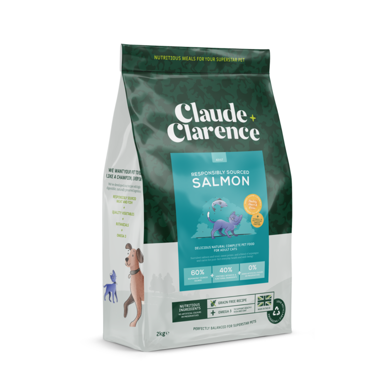 Claude & Clarence Adult cat - Responsibly Sourced SALMON 2KG 全天然無穀物貓糧 成貓配方-永續資源三文魚 2公斤