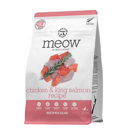 THE New Zealand NATURAL Meow Air Dried 100g Chicken & King Salmon 優質風乾雞肉+帝皇三文魚