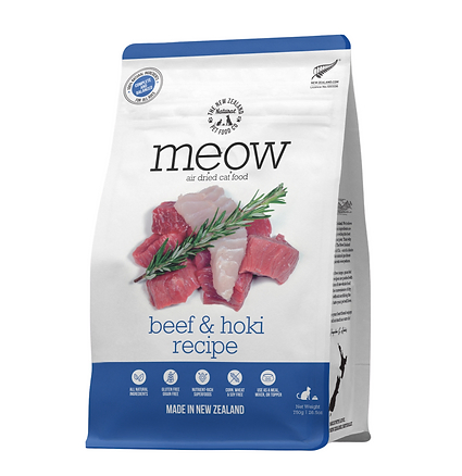 THE New Zealand NATURAL Meow Air Dried 100g Beef & Hoki 優質風乾牛肉+鱈魚