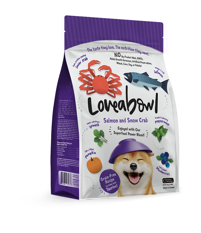 Loveabowl Dog 無穀物雪蟹三文魚海鮮 全犬種配方 1.4kg(訂貨需時5-7天)