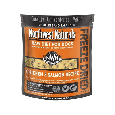 Northwest Naturals DOG Freeze Dried CHICKEN+SALMON Recipe 12OZ/340g 凍乾雞+三文魚主食狗糧 12OZ/340g 