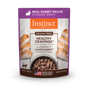 Nature's Variety Instinct Pouch Grain-Free Healthy Cravings Real Rabbit Recipe in Savory Gravy 3oz (85g) 本能無穀物兔配方貓用濕糧鮮包 (NV Rabbit 濕包)