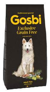 Gosbi DOG Exclusive Grain Free Adult Fish Medium 無穀物低敏-中型成犬魚肉配方 (GMEF12) 12kg (訂貨需時3-5天)