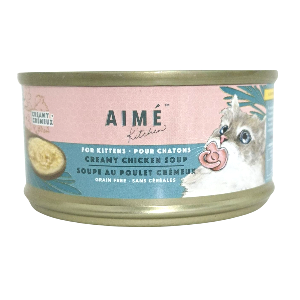 Aime Kitchen for Kittens #7756 Creamy CHICKEN Soup 75g 無穀物忌廉濃雞湯主食罐 (幼貓)