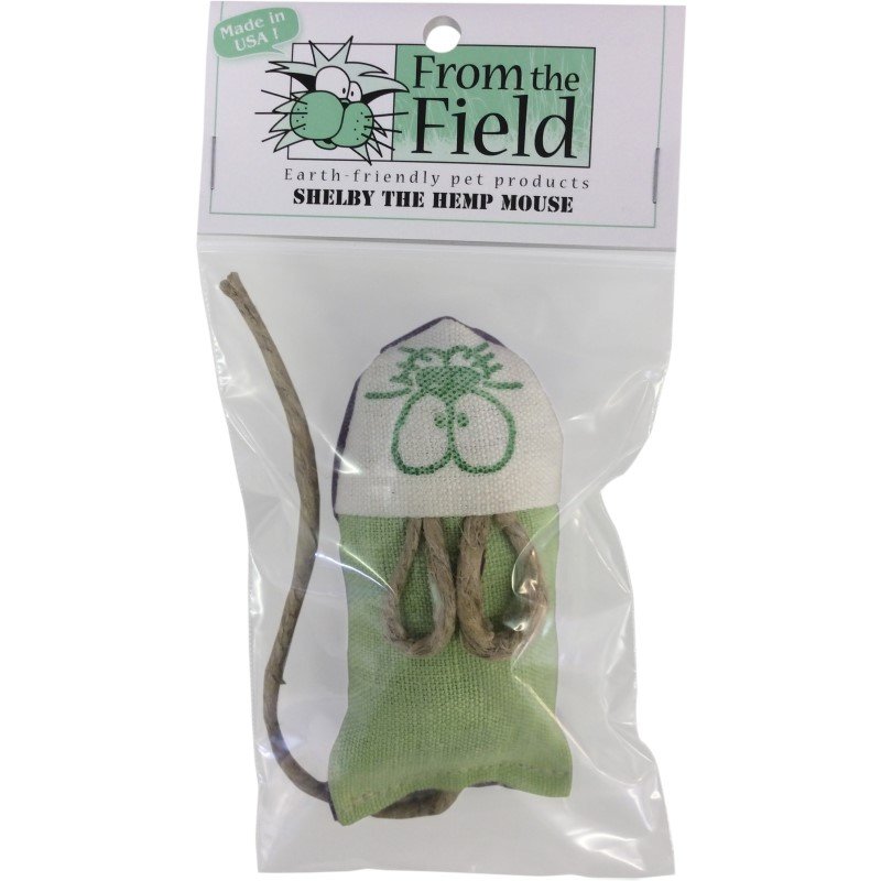 FromTheField 貓草鼠鼠 Shelby The Hemp Mouse (美國製造) (刷牙玩具)