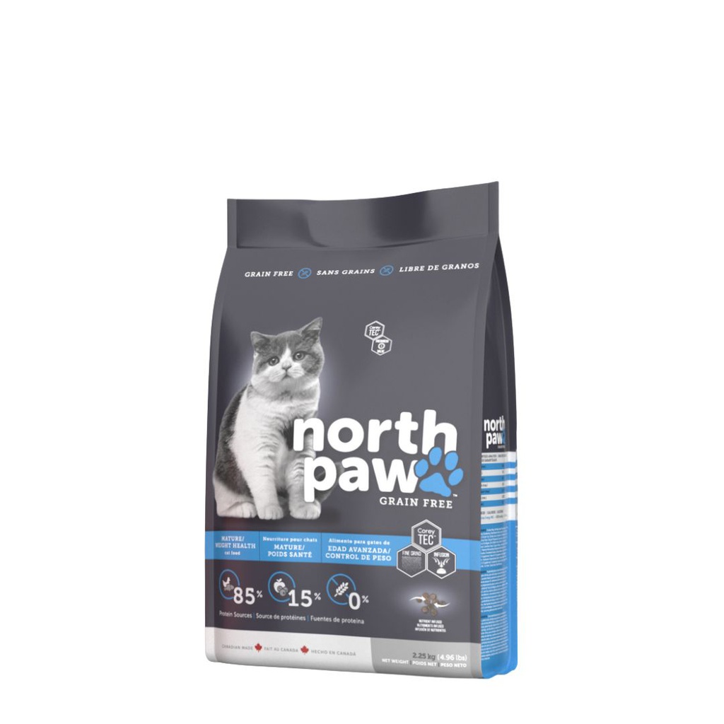 COREY North Paw 2.25KG Grain Free CHICKEN with FISH - Mature/Weight Mgmt 無穀物 雞肉+魚 高齡/體重控制配方