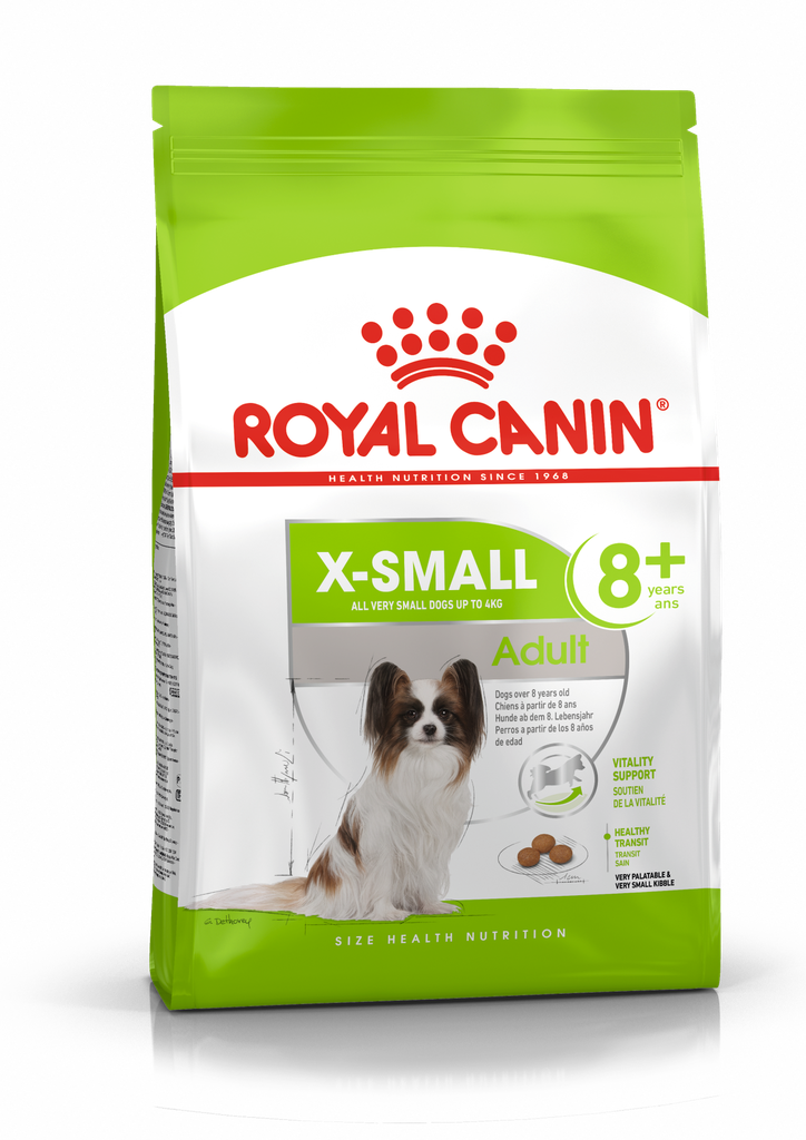 Royal Canin - Health Nutrition 健康營養系列 X-Small Adult 8+ Dog 1.5KG 超小型成犬8+營養配方1.5公斤[訂貨需時2-3天](原裝行貨)