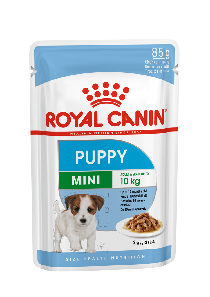 Royal Canin - Health Nutrition 健康營養系列 Mini Puppy (Gravy) 85GX12 小型幼犬營養主食濕糧(肉汁) 85克x12 (3076600) [訂貨需時2-3天](原裝行貨)