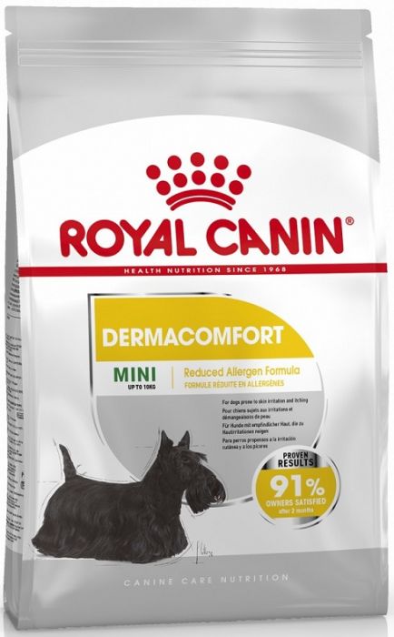 Royal Canin -  Care Nutrition 加護系列 Mini Dermacomfort Adult Dog 3KG 小型犬皮膚舒緩加護配方3公斤[訂貨需時2-3天](原裝行貨)