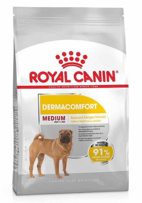 Royal Canin -  Care Nutrition 加護系列 Medium Dermacomfort Adult Dog 12KG 中型犬皮膚舒緩加護配方12公斤[訂貨需時2-3天](原裝行貨)