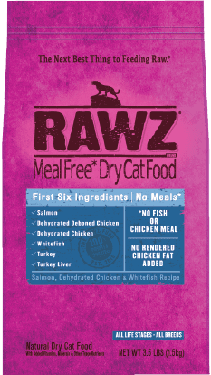 RAWZ Meal Free 3.5LB Salmon, Dehydrated Chicken & Whitefish 無穀物 三文魚+脫水雞肉+白魚 全貓糧 