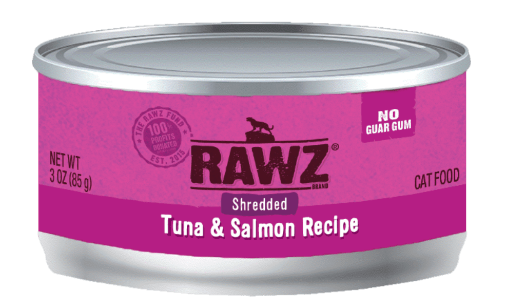 RAWZ Shredded Tuna & Salmon 吞拿魚+三文魚 Cat Food Recipe 肉絲主食貓罐 85g