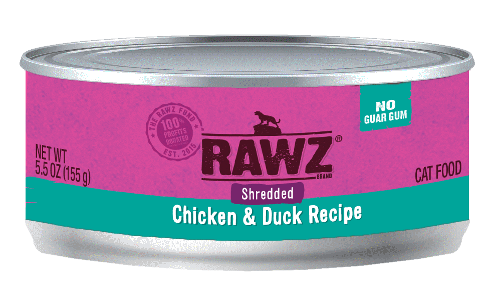 RAWZ Shredded Chicken & Duck 雞肉+鴨肉 Cat Food Recipe 肉絲主食貓罐 85g