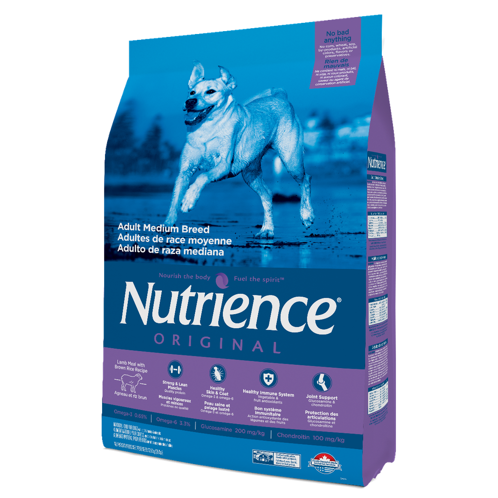 NUTRIENCE Original 成犬配方 11.5KG Medium Breed Lamb Meal with Brown Rice 經典系列 羊肉+糙米