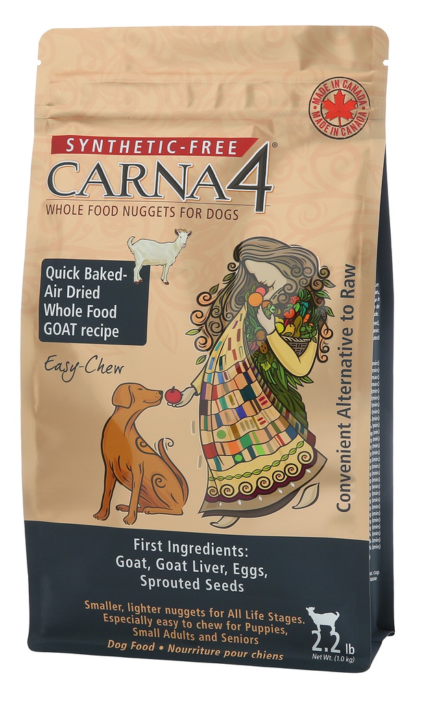 CARNA4 小型全犬糧 10LB Quick Baked Air Dried Grain Free Easy-chew GOAT Formula 卡娜芙 無穀物烘焙風乾 山羊(訂貨2-3天)