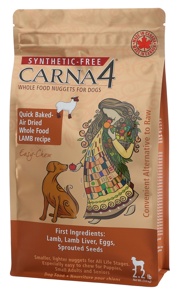 CARNA4 小型全犬糧 5LB Quick Baked Air Dried Easy-chew LAMB Formula 卡娜芙 烘焙風乾 羊肉(訂貨2-3天)