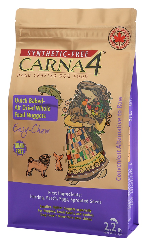 CARNA4 小型全犬糧 5LB Quick Baked Air Dried Grain Free Easy-chew FISH Formula 卡娜芙 無穀物烘焙風乾 鯡魚(訂貨2-3天)