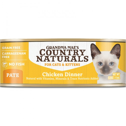 Country Naturals 樂淘美 Grain Free #007 Chicken Dinner for Cats & Kittens 雞肉醬煮全貓罐 成貓 幼貓156g (CNC0029)