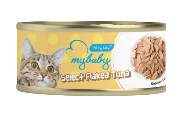 My Baby 濕貓糧 (新裝A14) 特選吞拿魚塊 綠標 Selected Flaked Tuna 85g