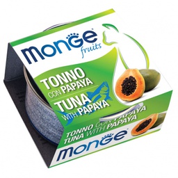 [C02]_CMge080_01] MONGE FRUITS 鮮果罐 Tuna Flakes with Papaya – Adult 吞拿魚木瓜 (成貓) 80g