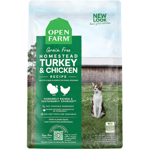 Open Farm CAT貓 8lb [綠] Grain-Free Turkey & chicken 無穀物火雞雞肉配方