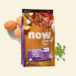 [B03] bNOW_003_Senior] [斷貨中, 未有返貨日期, 可訂貨等貨到] NOW FRESH Grain Free Senior Cat Food Recipe ((3lb)) 無穀物 高齡, 老貓 貓糧配方 火雞+三文魚+鴨 (Now 3lb 紫)