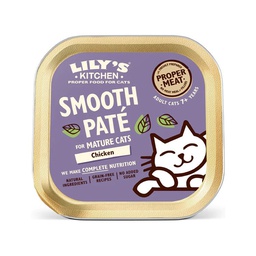 [C01] CLily_05.CCM07 Mature] Lily's Kitchen罐 [Smooth Paté for Mature Cats - Chicken] (Senior) 老貓專用餐 85g 淺紫 {原裝行貨}