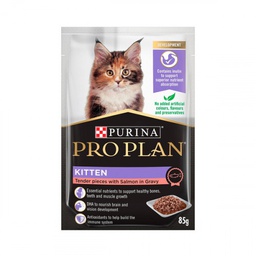 [C04]_pProP Kitten] Purina Pro Plan (Kitten) 幼貓主食濕糧醬汁三文魚 85g 