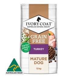 [+_B_ivorycoat 狗糧] Ivory Coat 狗糧 Grain Free【Turkey】Mature Dog 無穀物 低脂火雞肉 老年犬 13kg (訂貨需時3-5天)(IST13)
