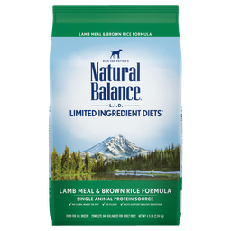 [+_B_Natural Balance 狗糧] [斷貨中, 未有返貨期] Natural Balance 雪山牌 狗糧 單一蛋白 糙米系 羊肉成犬配方 26磅 Lamb Meal & Brown Rice formula for Dog 26lb