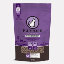 [C11] BPur_9oz Rabbit] Purpose - Carnivore Rabbit Freeze-Dried Raw Cat Food 凍乾兔肉貓糧 9oz(255g)