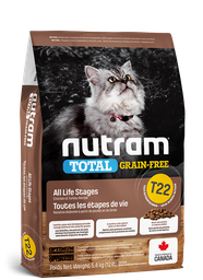 [B08] Nutram_B_T22_5.4] Nutram 加拿大紐頓 [Total - T22] Grain-Free Chicken and Turkey Recipe 5.4KG 雞＋火雞無榖物全貓配方