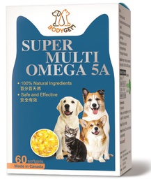 [ZY]_HBodyGem 5A] BodyGem Super Multi Omega 5A 寵物北冰洋5A奧米加 60粒 (油) (加拿大製造)