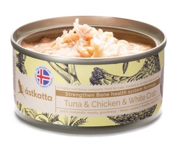 [C.A05]_CAkt080_細886 Tuna &amp; Chicken &amp; White Crab] Astkatta 保健主食罐 (無卡拉膠) 80G Tuna & Chicken & White Crab  白鏗吞拿雞肉白蟹強化關節配方 80克(低磷)