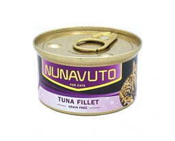 [C06]_CNun_080_NU01紫] Nunavuto NU01 無穀物吞拿魚片 貓罐頭 Grain Free Tuna Fillet 80g