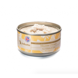 [C.A05]_CAkt080_細_Kitten_Mousse Chicken] Astkatta 保健主食罐 (無卡拉膠) 80G Mousse Chicken 全天然純雞肉慕絲 幼貓及成貓配方 (營養罐/孕貓/手術後康復貓適用)