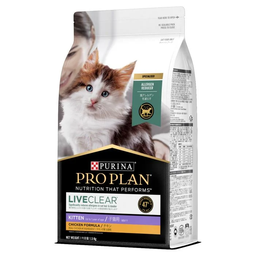 [B08]_ProPlan (LIVECLEAR系列-白條) kitten (136106)] Purina Pro Plan "LIVECLEAR系列" (白條) Kitten 1.5KG 舒敏系列™ 幼貓配方 1.5公斤 (可減低致敏源, 讓主人與愛貓更親密安心)