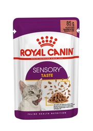 [+_P_RC sensory TASTE (鮮味)] Royal Canin CAT - Feline Health Nutrition (FHN) Sensory [Taste] Gravy 貓感系列 貓感系列 鮮味營養主食濕糧(肉汁)(3034100)85g X 12 原盒 (原裝行貨)