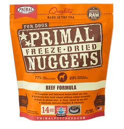 [+_B_Primal 狗糧] Primal狗糧 凍乾脫水糧 Raw Freeze-Dried [BEEF Formula] 14oz 牛肉配方凍乾脫水狗糧 {原裝行貨}