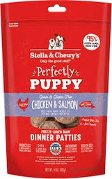 [+_B_Stella &amp; Chewy's 狗糧] Stella & Chewy's DOG 凍乾脫水狗糧 SC100 Freeze Dried Dinner Patties for dog - 幼犬雞肉及三文魚配方 14oz