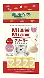 [ZY]_SP MMCM8] Aixia Miaw Miaw MMCM08 吞拿魚去毛球肉醬 (Tuna flavor Hairball Control ) 15g x 4條裝 紅包