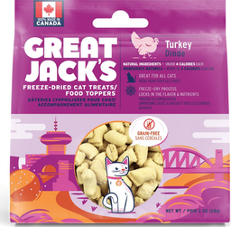 [ZY]_GreatJack028火雞] Great Jack's 冷凍脫水火雞肉小食(貓) {Turkey} Freeze-Dried Grain-Free Cat Treats 28g