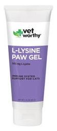 [ZY]_VeW_L-Lysine Paw Gel] (近期促銷, 原價$108, Expiry Date: 12月/22) Vet Worthy - L-Lysine Paw Gel immune system support for cats 3oz (85g) (貓感冒輔助品) 