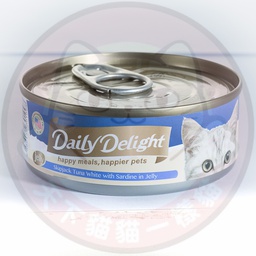 [C.A02]_cDD53] Daily Delight Jelly DD53 Skipjack Tuna White with Sardine  80g 無穀物低鎂白鰹吞拿魚+沙丁魚 DD53