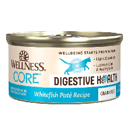 [C04]_cWel_3_WCDH_WitFsih] Wellness CORE Digestive Health Cat Canned Food - Whitefish Pate 消化易無穀物白魚配方主食貓罐頭 3oz (無麩質無卡拉膠)