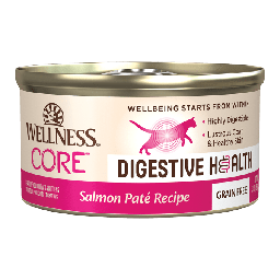 [C04]_cWel_3_WCDH_Sal] Wellness CORE Digestive Health Cat Canned Food - Salmon Pate 消化易無穀物三文魚配方主食貓罐頭 3oz (無麩質無卡拉膠)