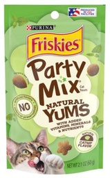 [ZY]_S PUR partyMIX catnip] Purina Friskies 2.1oz Party Mix Natural Yums【Catnip Flavor】Cat Treats 喜躍 貓草味 貓小食 (50069綠)