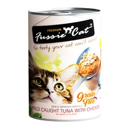 Fussie Cat Premium 400g Grain Free Wild Caught [ Tuna with Chicken ] 吞拿魚, 雞肉